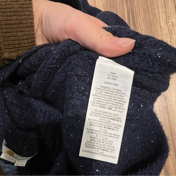 NWOT BODEN Sparkle Ribbed Fluffy Jumper Sweater - Picture 9 of 9